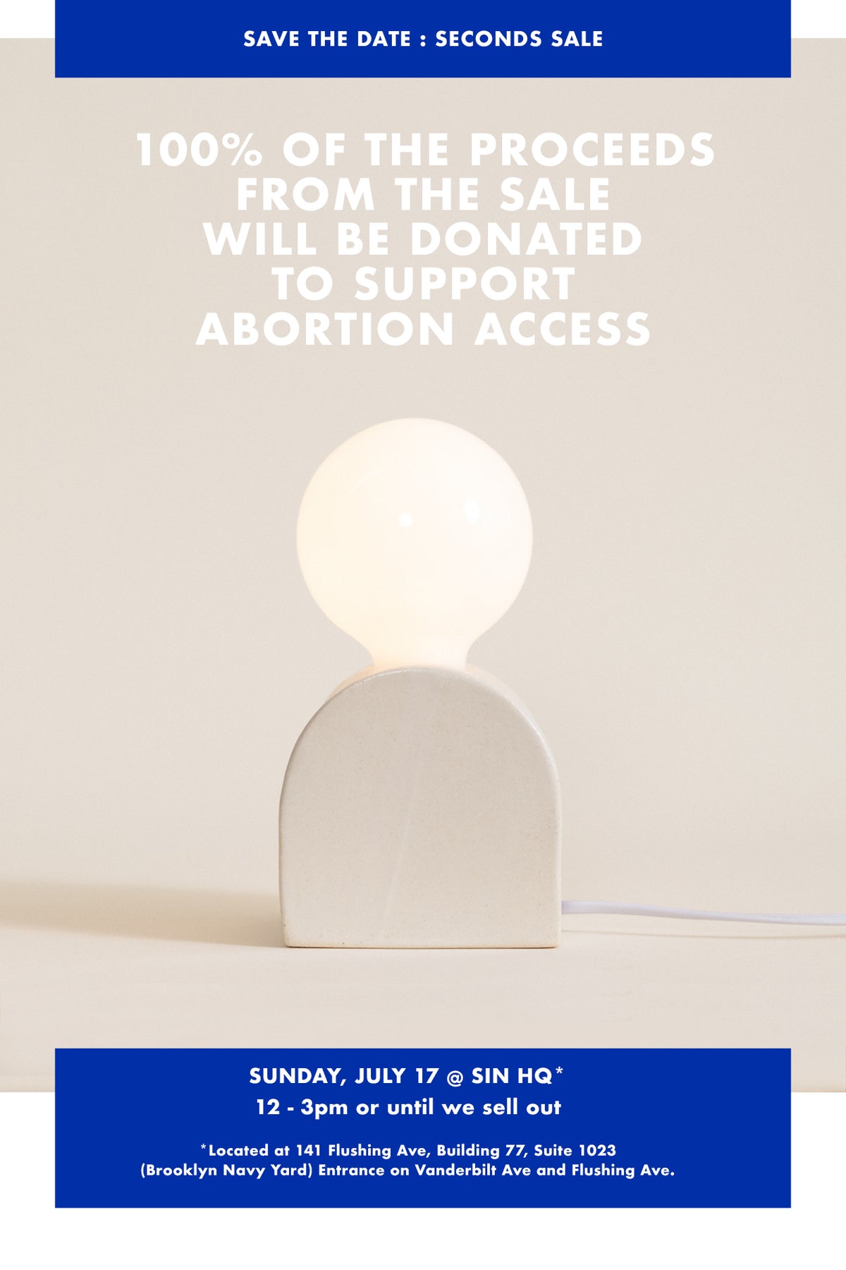 100% of sales will be donated to support abortion access