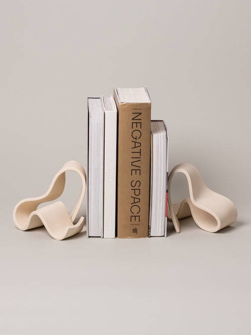 Fettu Bookends (1 Pair), Bone