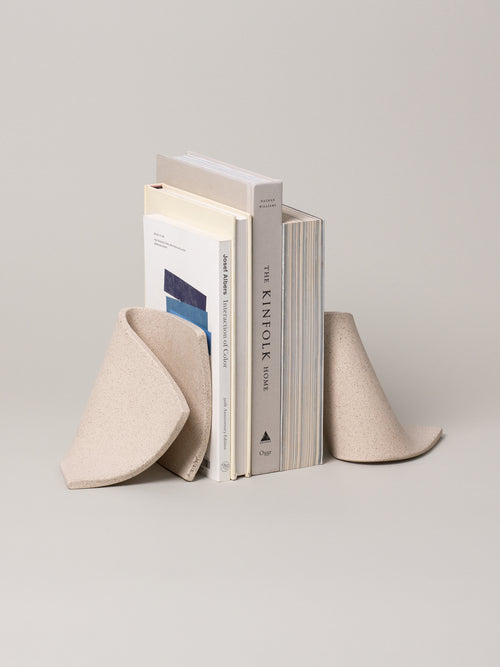 Serra Bookends (1 Pair), Sand