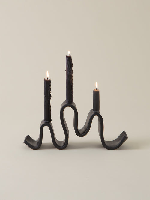 Wyat Candelabra, Black