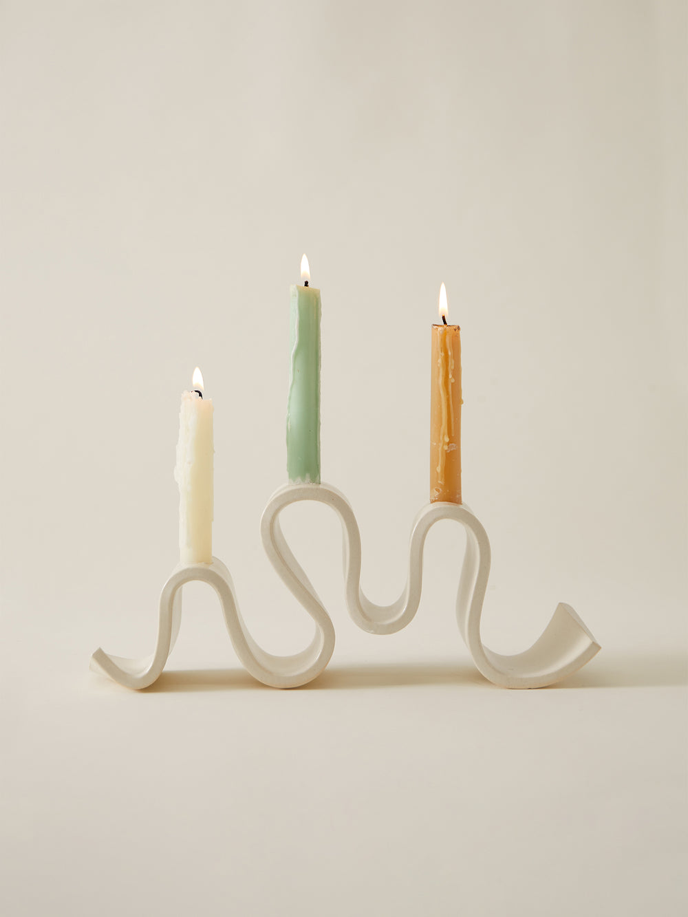 Wyat Candelabra, Cream