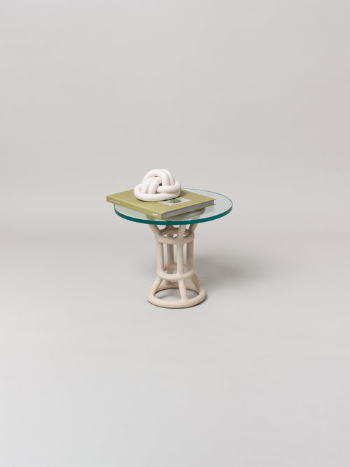 Turret Accent Table Short, Sand