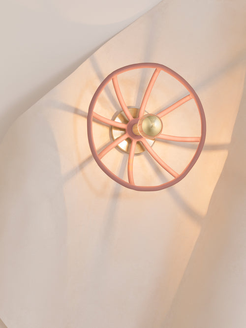 Prong Sconce, Terracotta