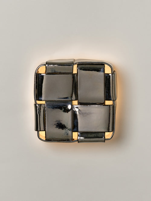 Stria 4 Sconce, Obsidian