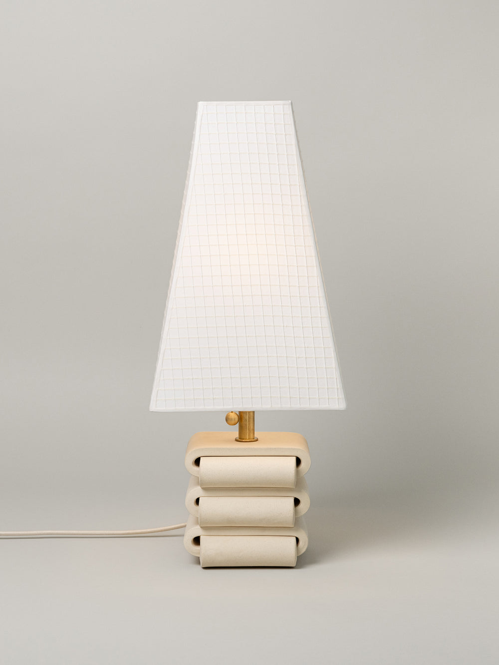 Gio Table Lamp, Bone / 4 Shade Options