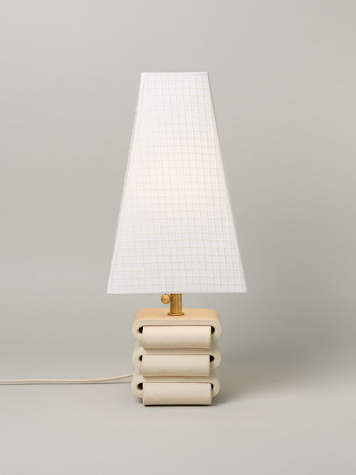 Gio Table Lamp, Bone / 4 Shade Options