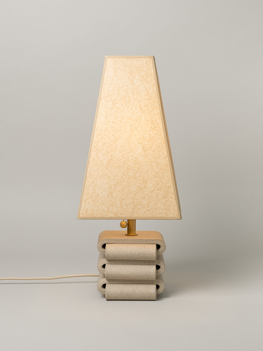 Gio Table Lamp, Sand / 4 Shade Options
