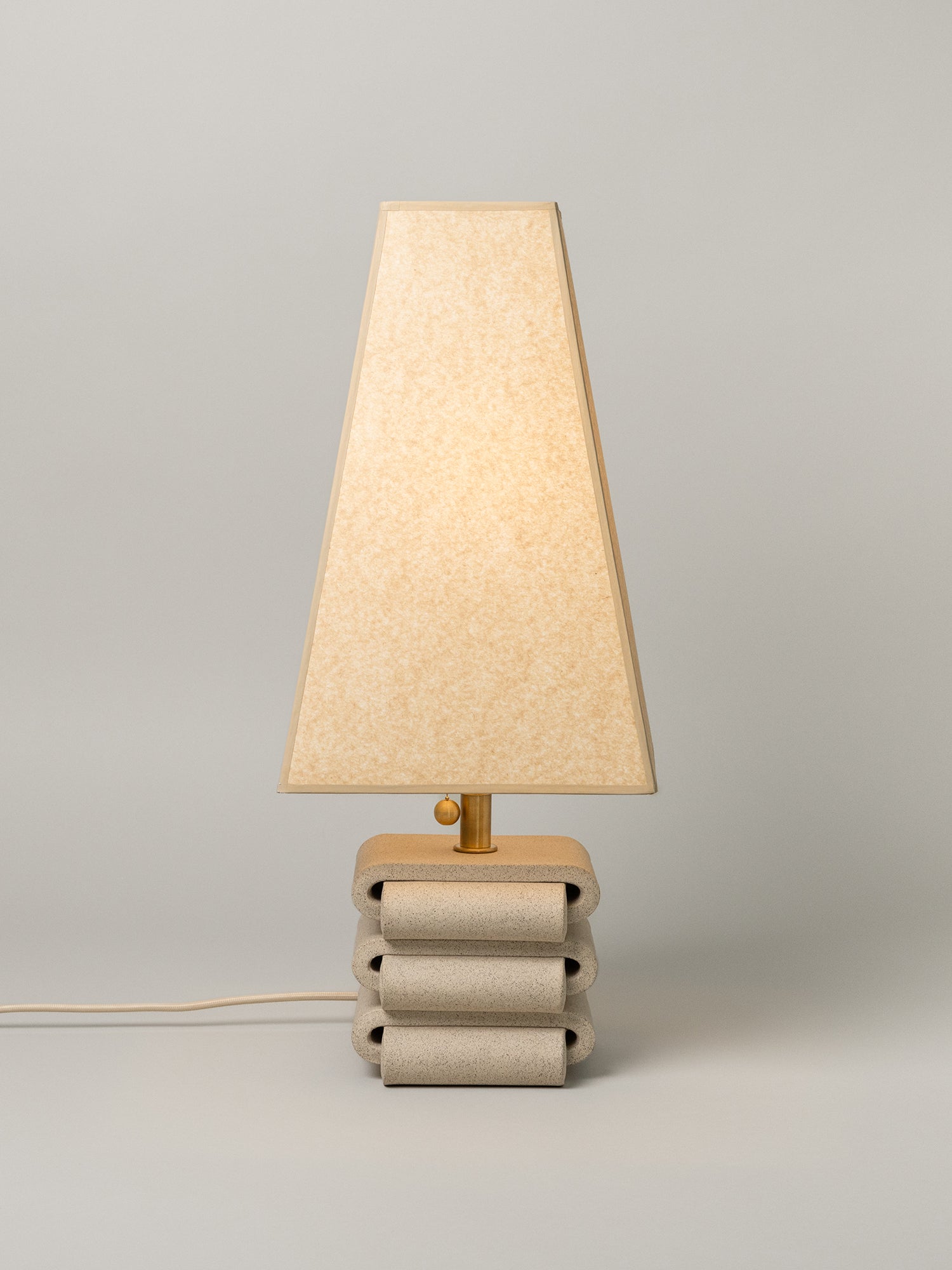 Gio Table Lamp, Sand / 4 Shade Options