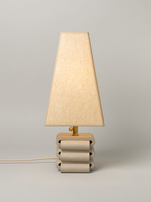 Gio Table Lamp, Sand / 4 Shade Options