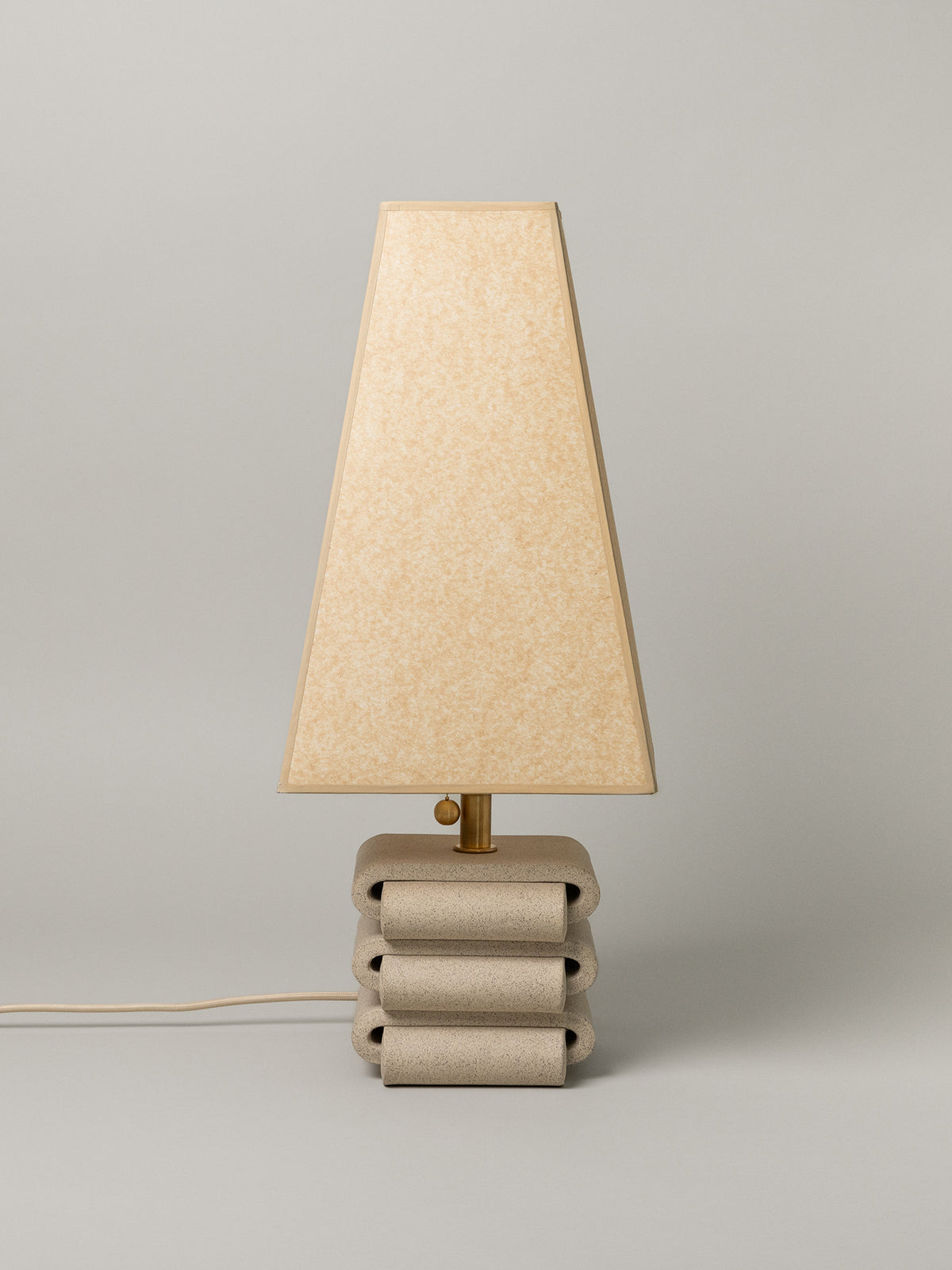 Gio Table Lamp, Sand / 4 Shade Options