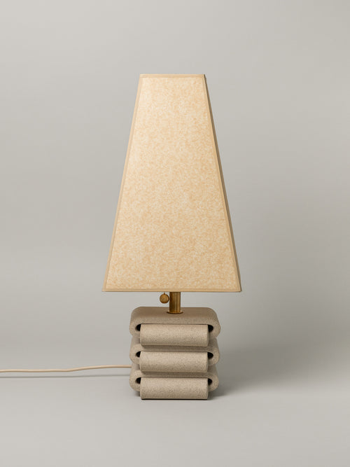 Gio Table Lamp, Sand / 4 Shade Options