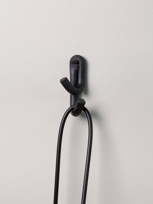 Leggy Crossed Wall Hook, Black