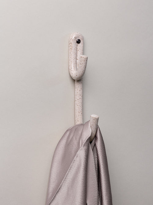 Leggy Long Wall Hook, Pebble