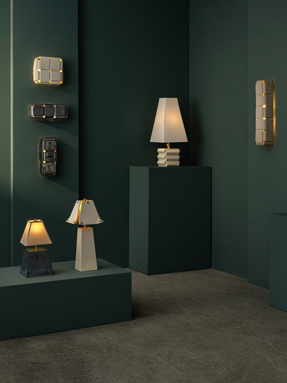 Stria 3 Sconce, Sand
