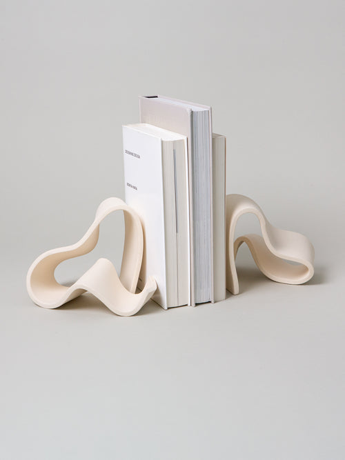 *OOPS* Fettu Bookends (1 Pair), Bone