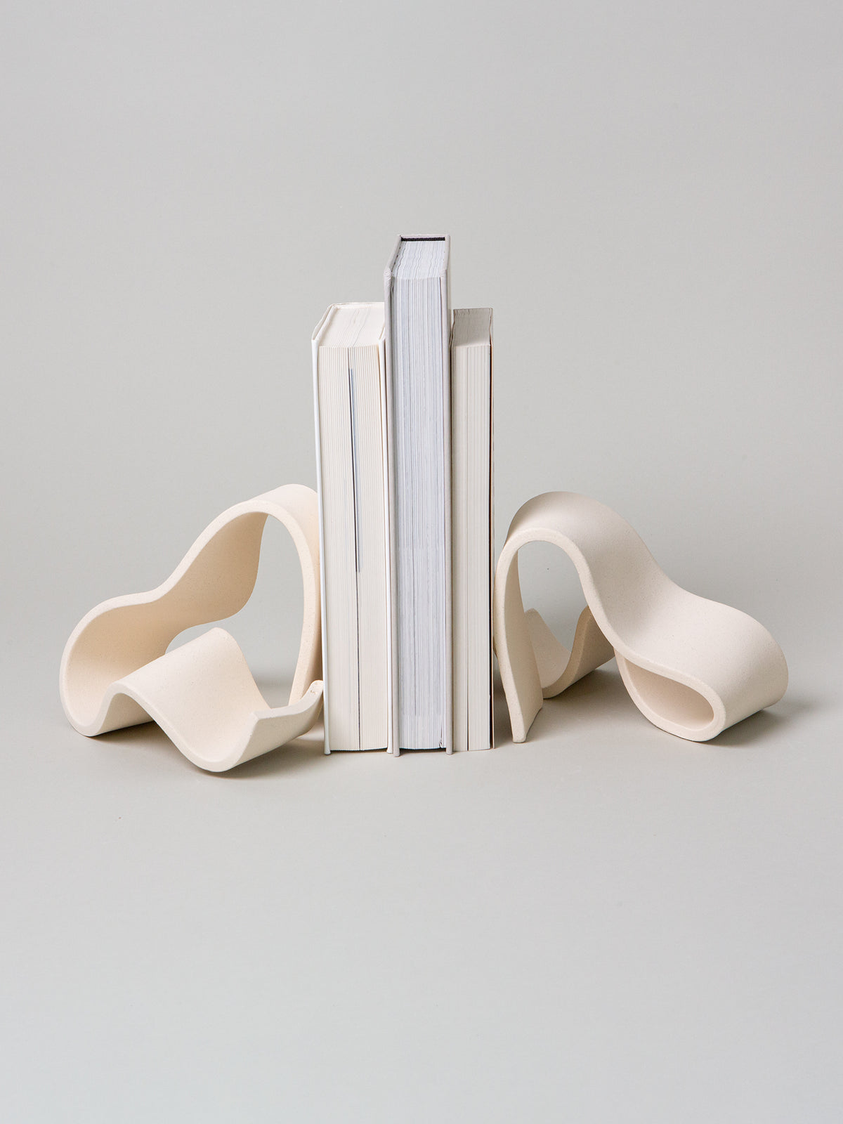 *OOPS* Fettu Bookends (1 Pair), Bone