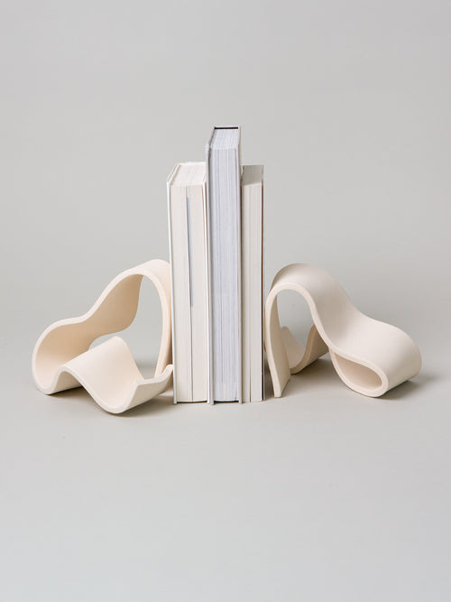 *OOPS* Fettu Bookends (1 Pair), Bone