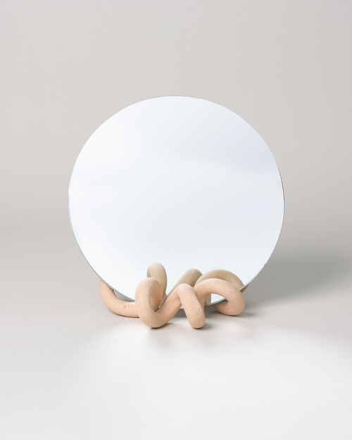 *OOPS* Curlee Table Mirror, Speckled