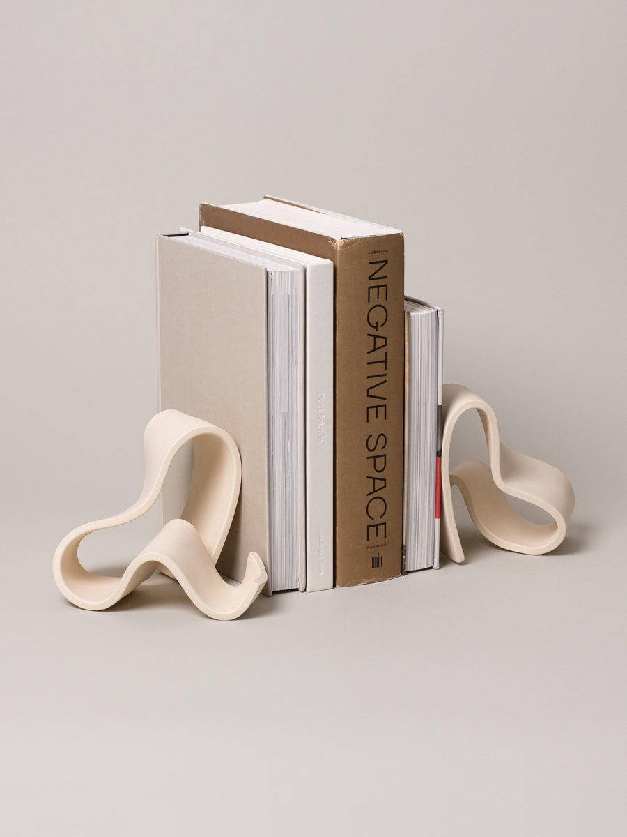 Fettu Bookends (1 Pair), Bone