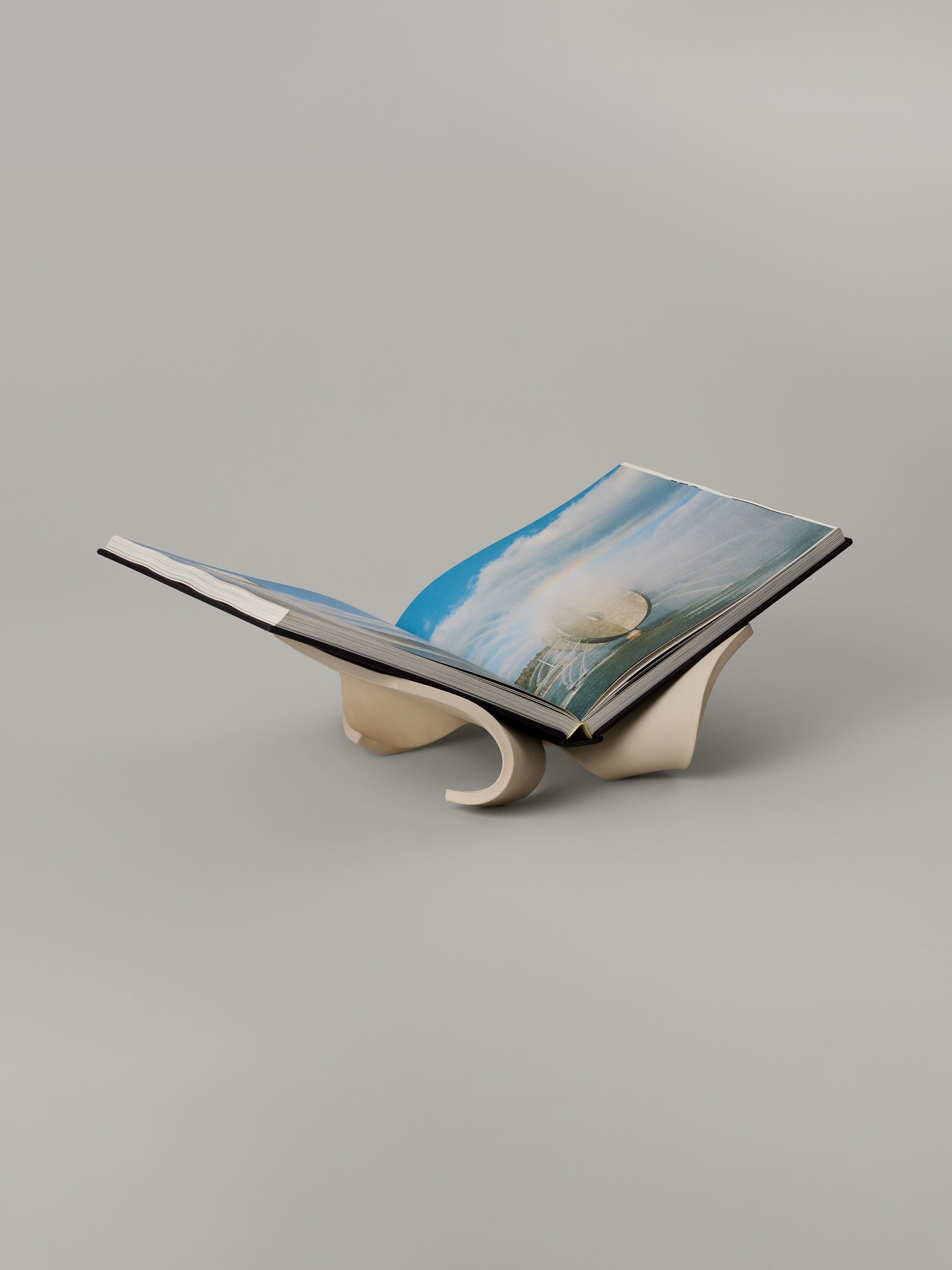 Folio Book Pedestal in Bone