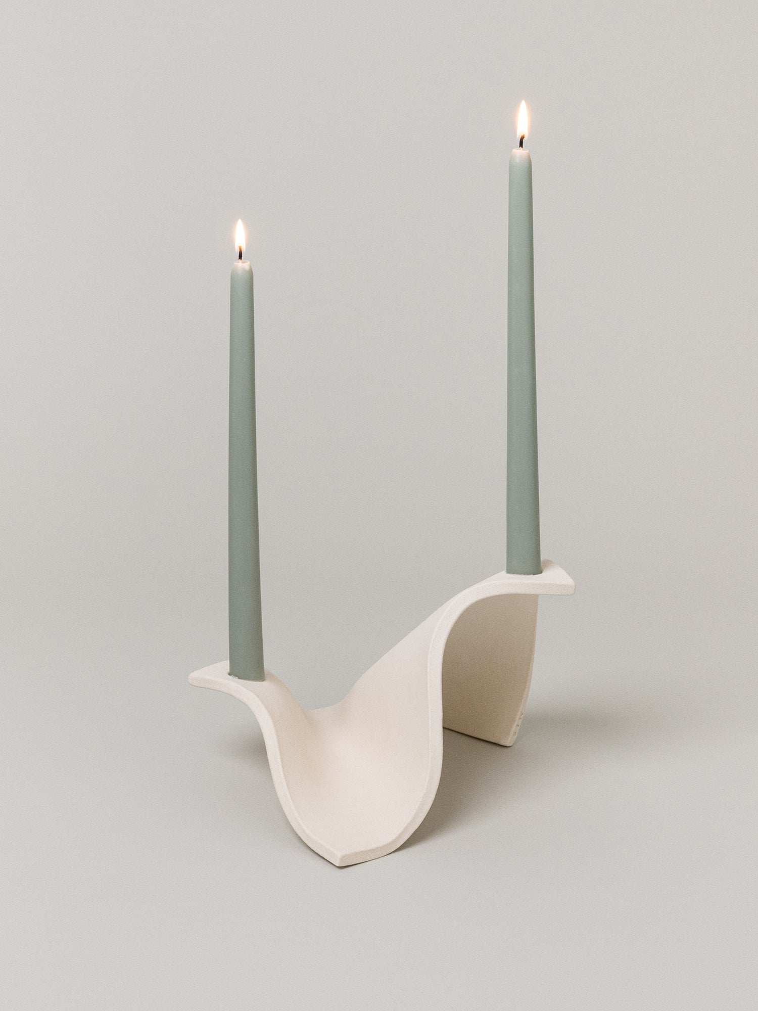 Drape Candelabra, Bone