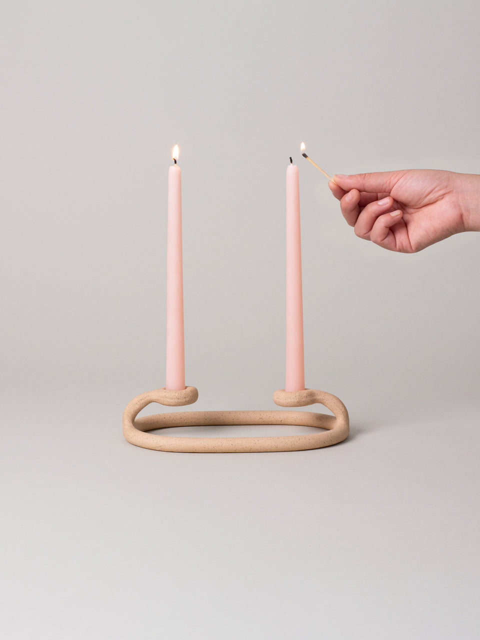Duo Candlestick, Speckled