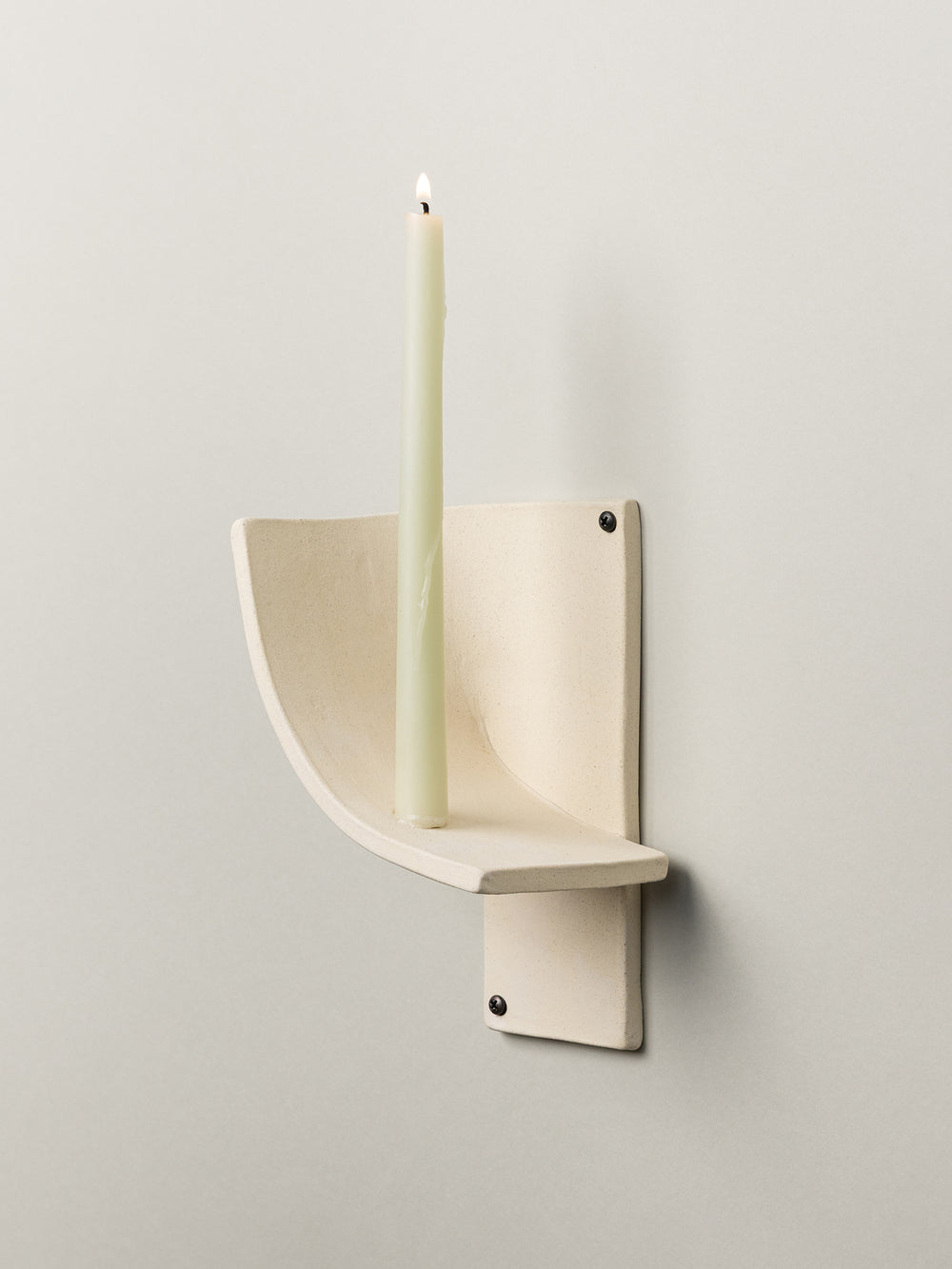 Kahn Candle Sconce, Bone