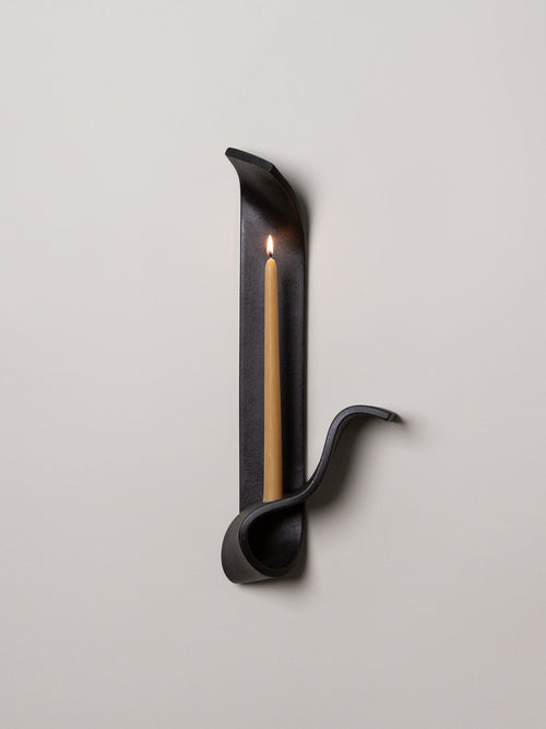 *OOPS* Moonara Candle Sconce, Black (Sold separately)