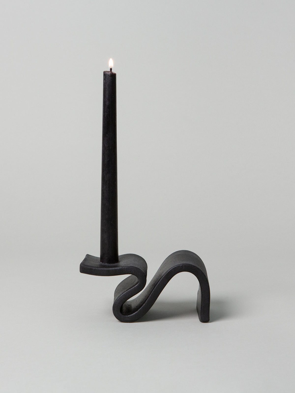 Wei Candlestick + Candles Set, Black