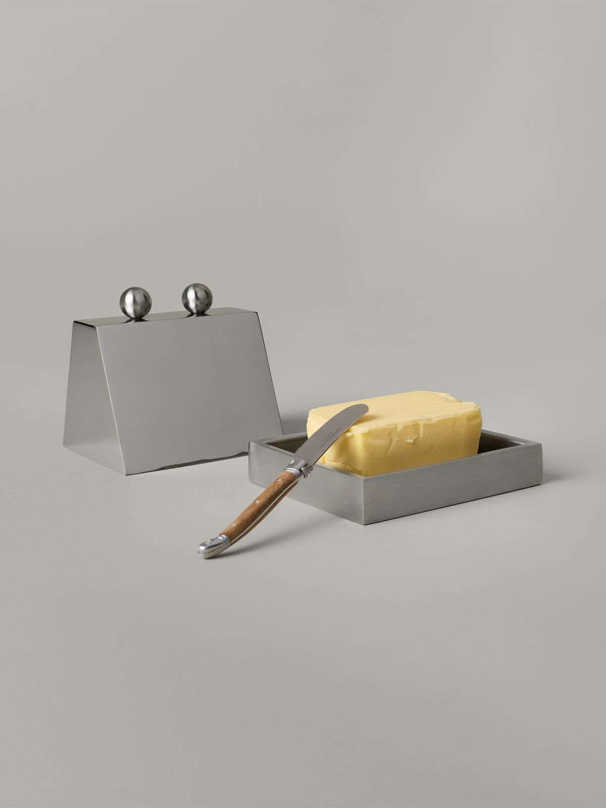 Indulgence Butter Dish, Stainless Steel