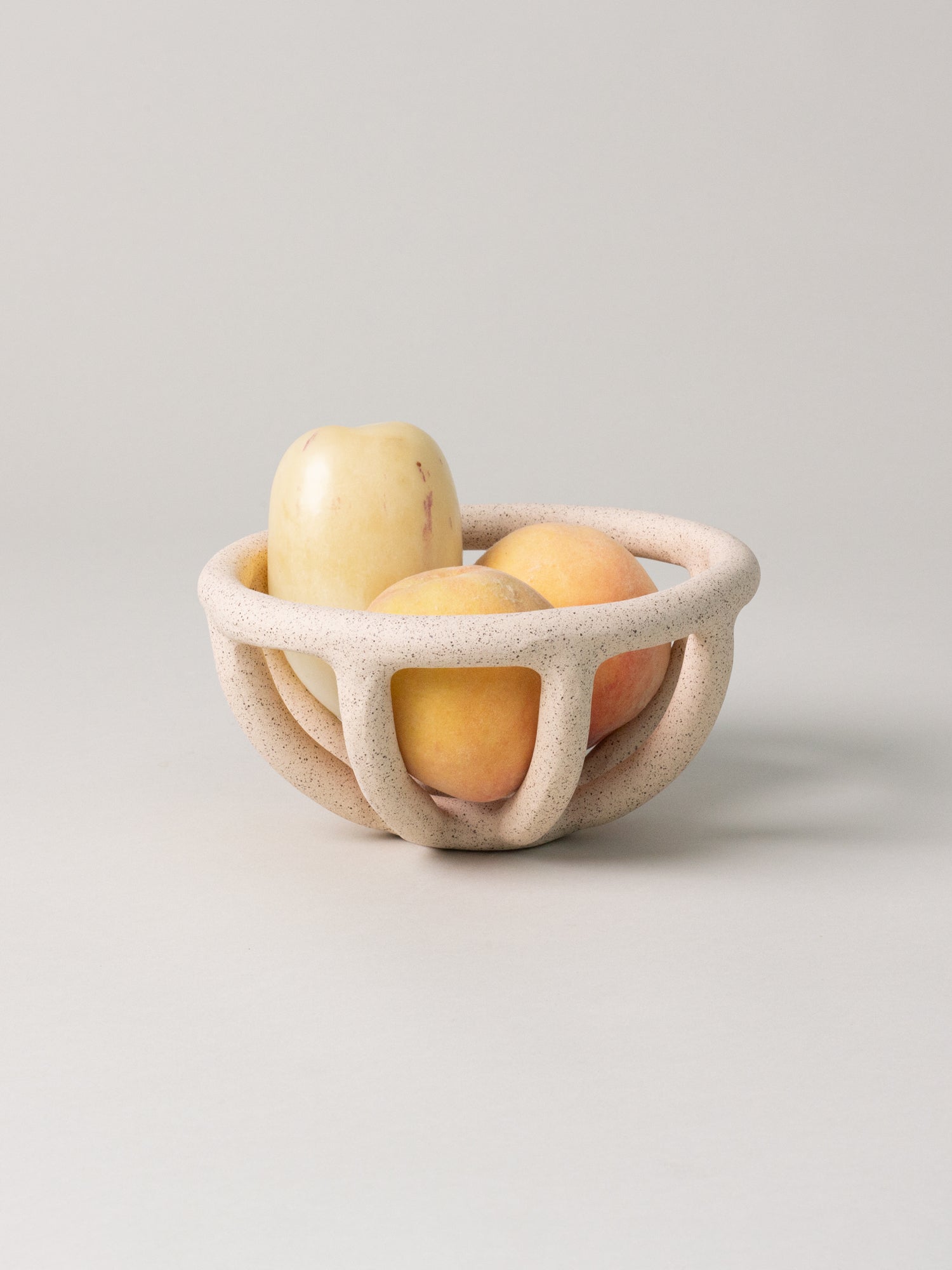Prong Fruit Bowl, Speckled: SIN ceramics