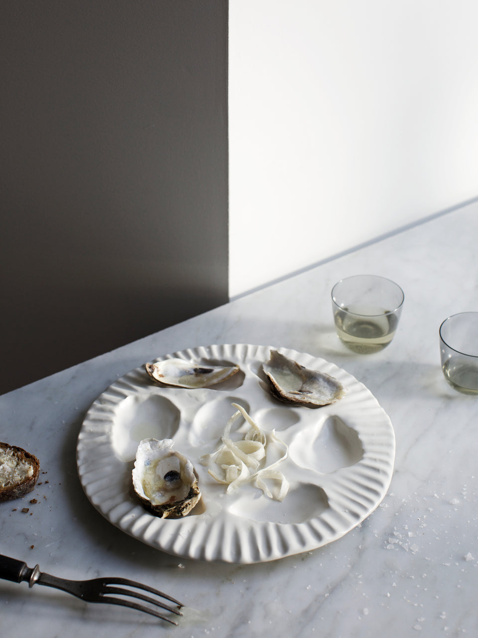 Oyster Plate, White