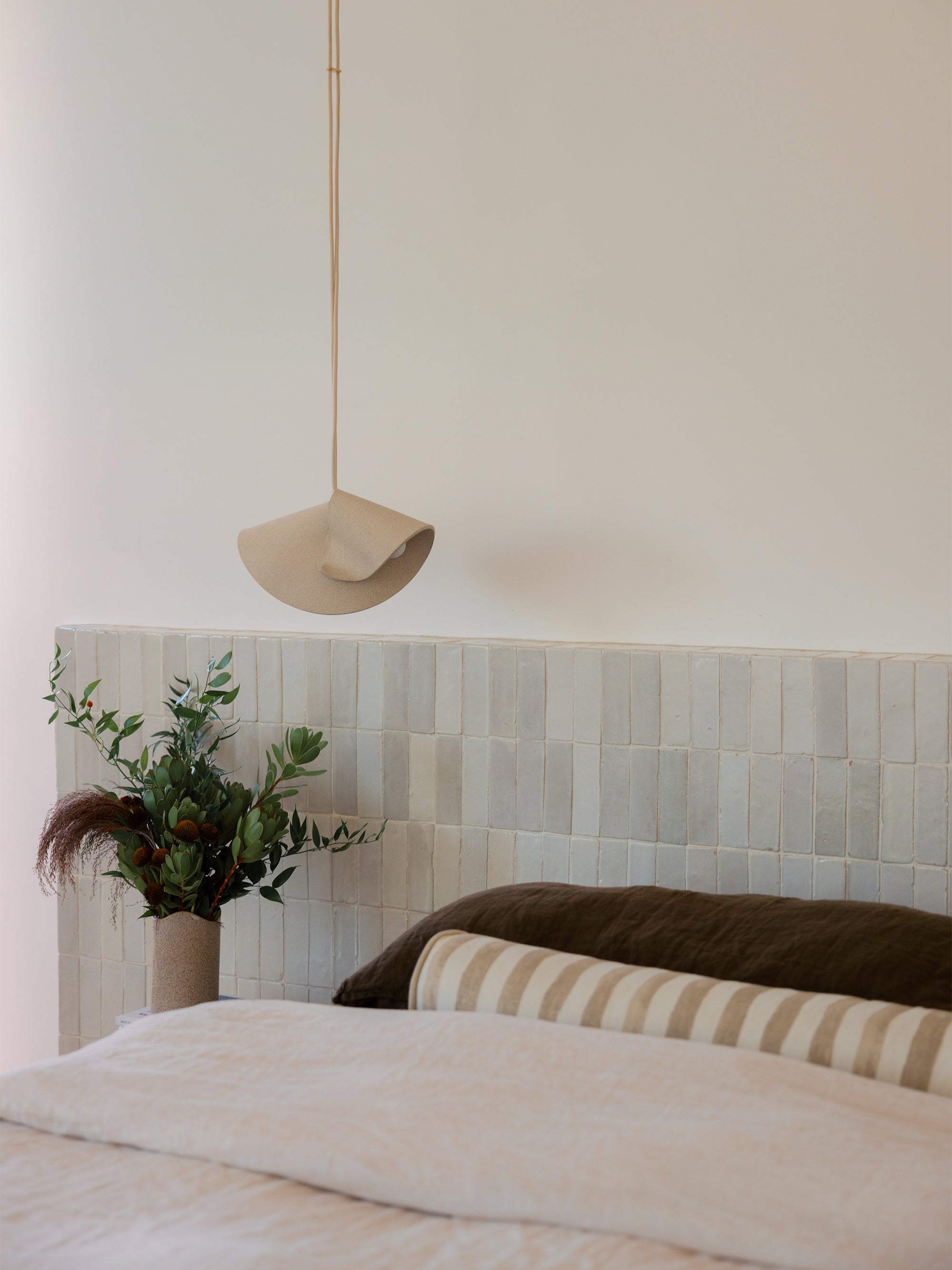 Shado Pendant, Sand: SIN ceramics & home goods - Handmade in