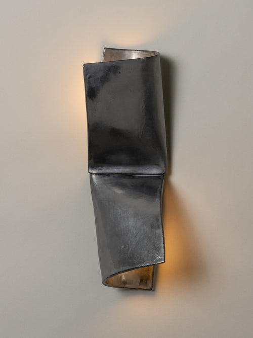 Double Shai Sconce, Graphite