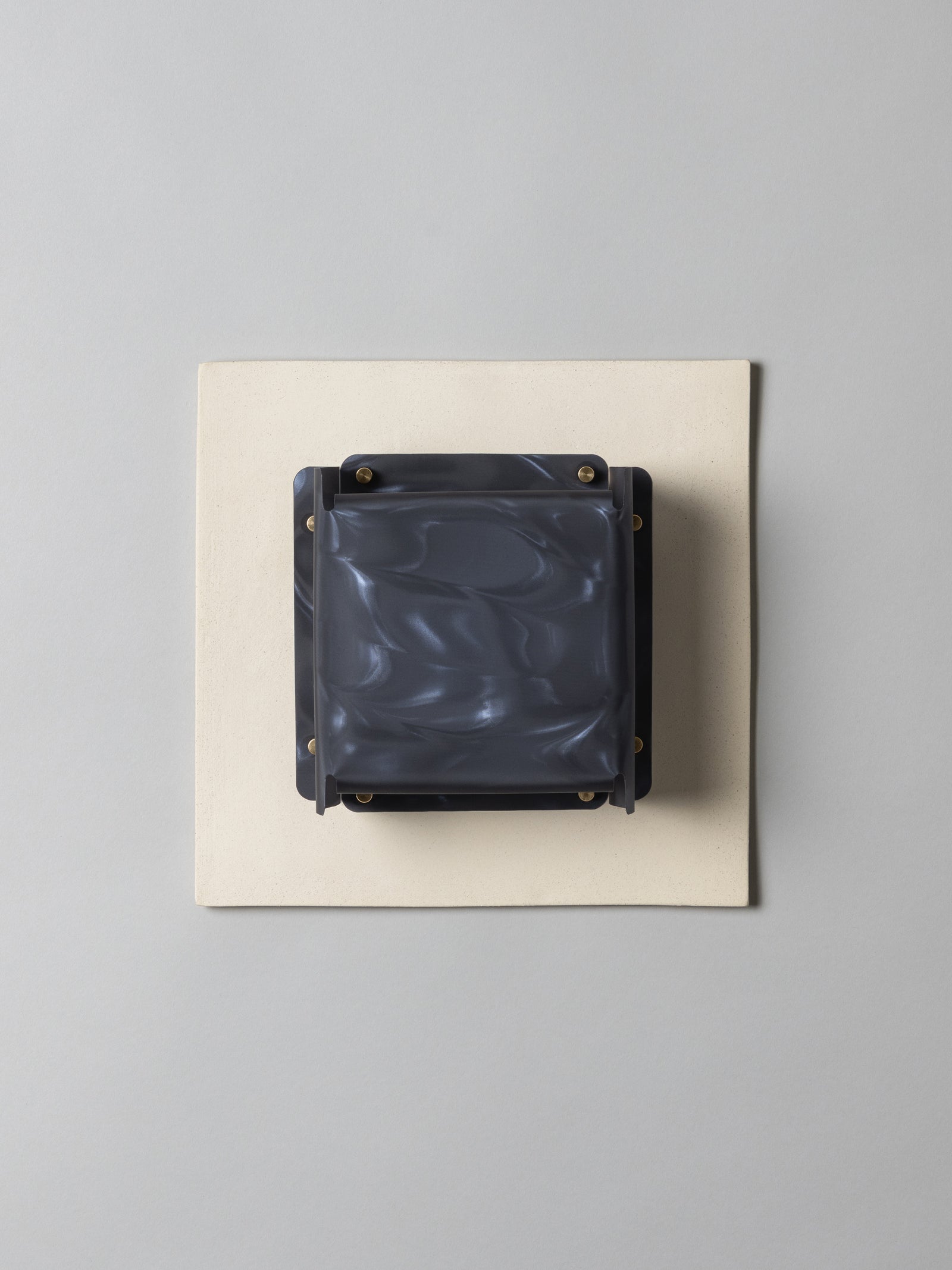 Field Square Sconce, Bone