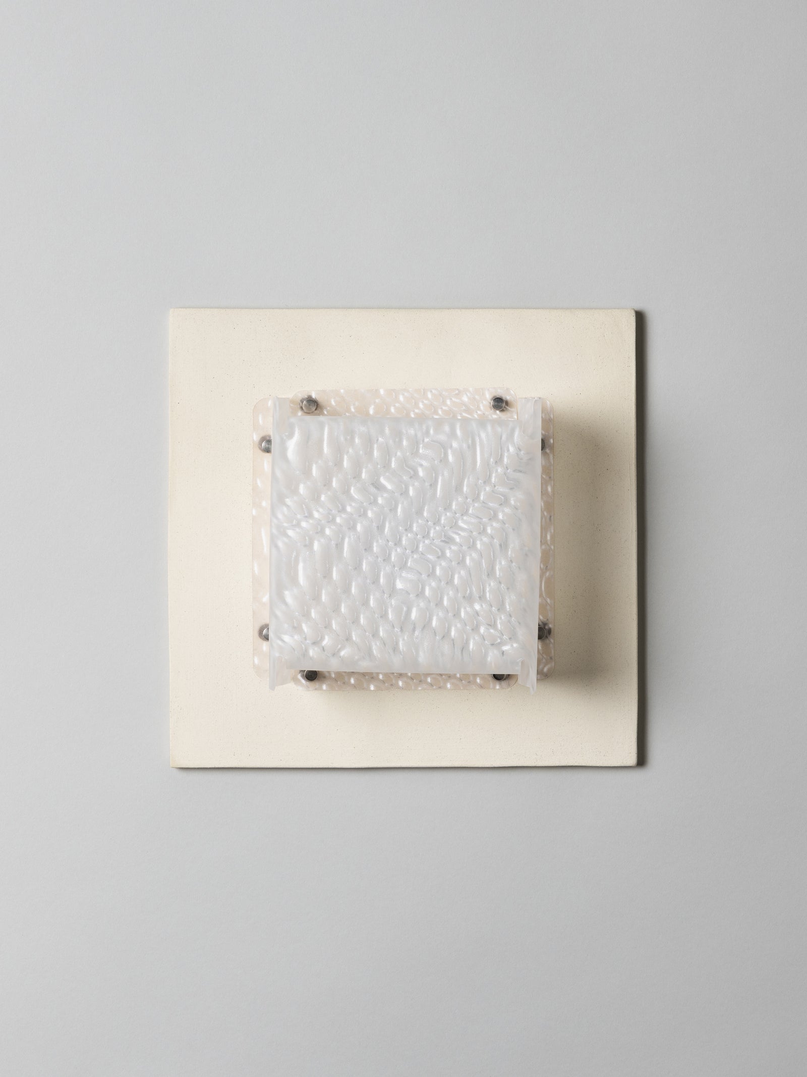Field Square Sconce, Bone