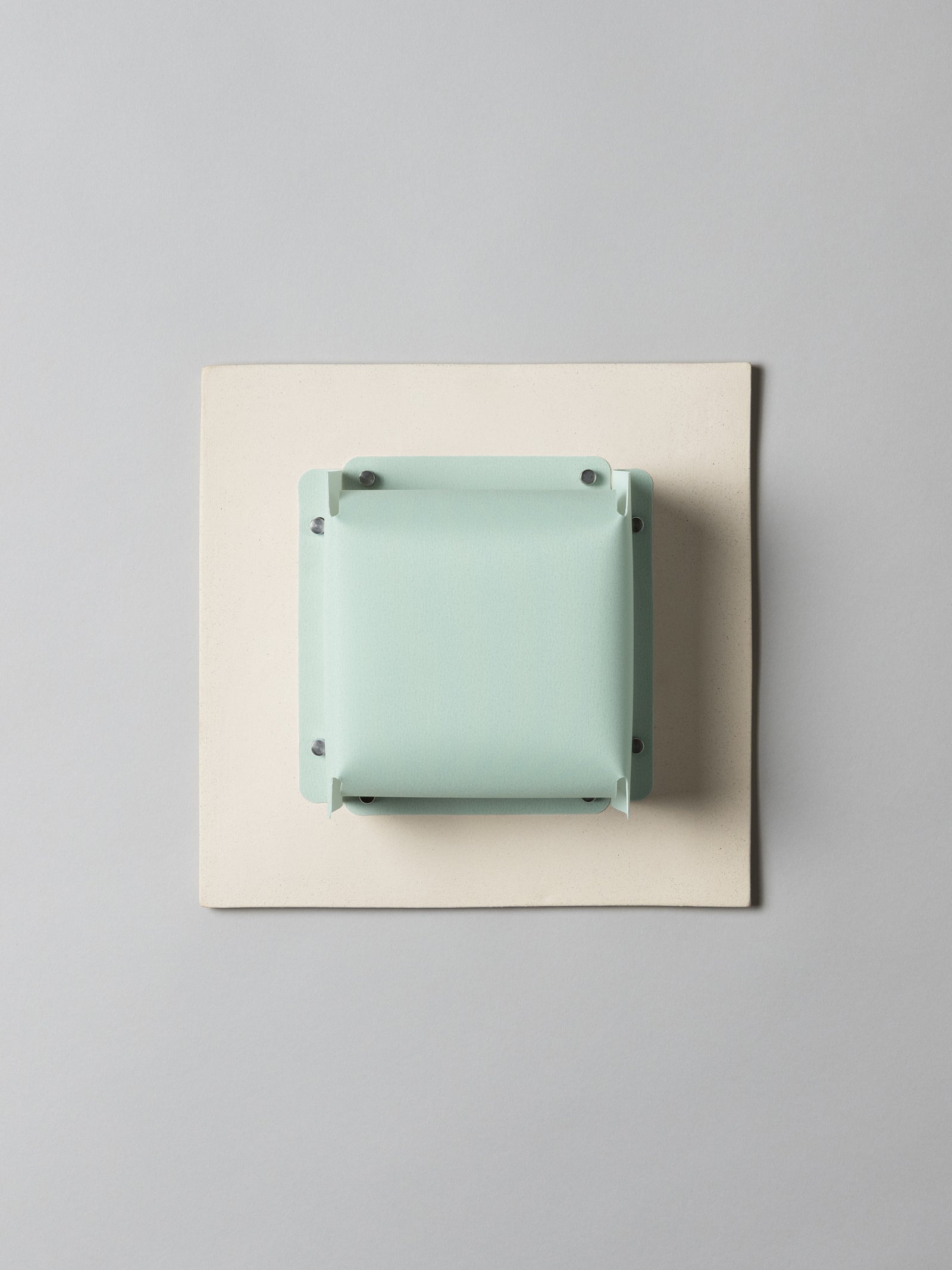Field Square Sconce, Bone