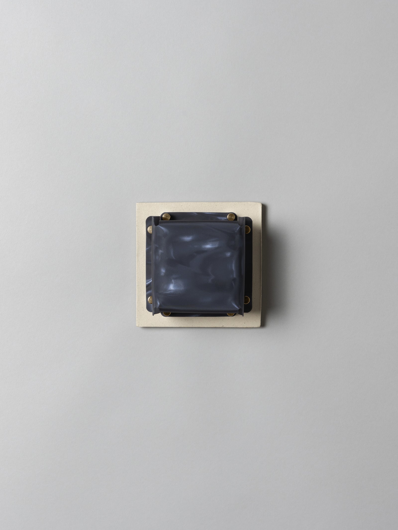 Field Square Mini Sconce, Bone