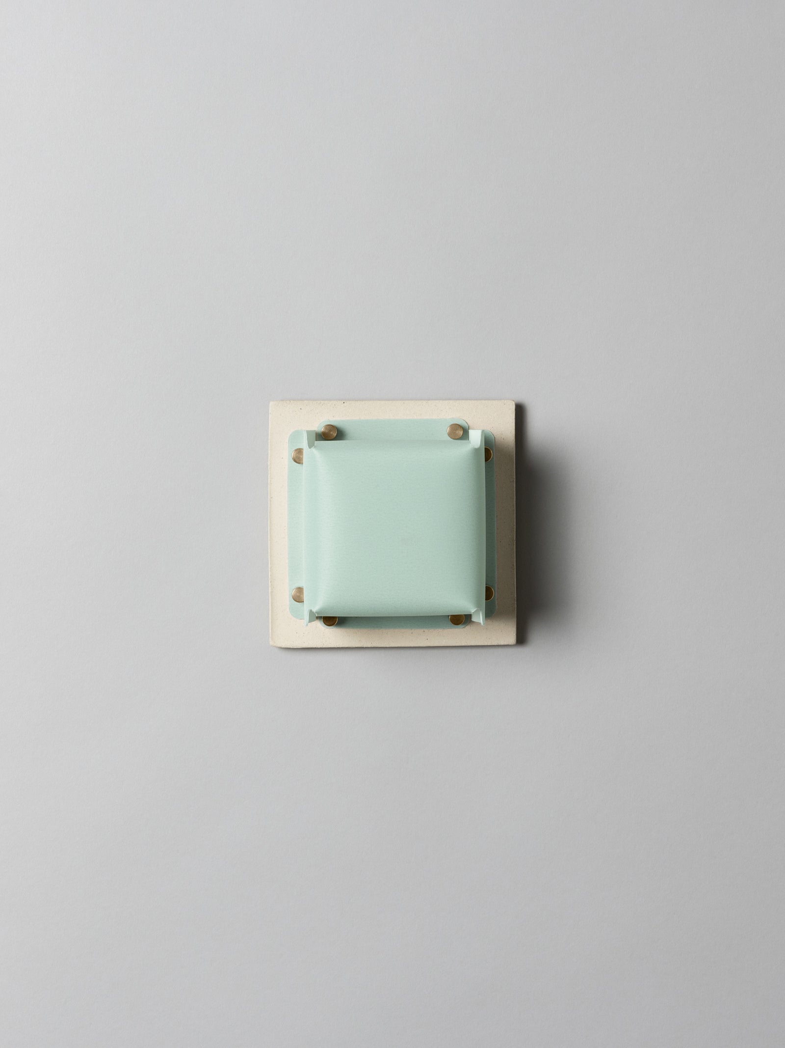 Field Square Mini Sconce, Bone