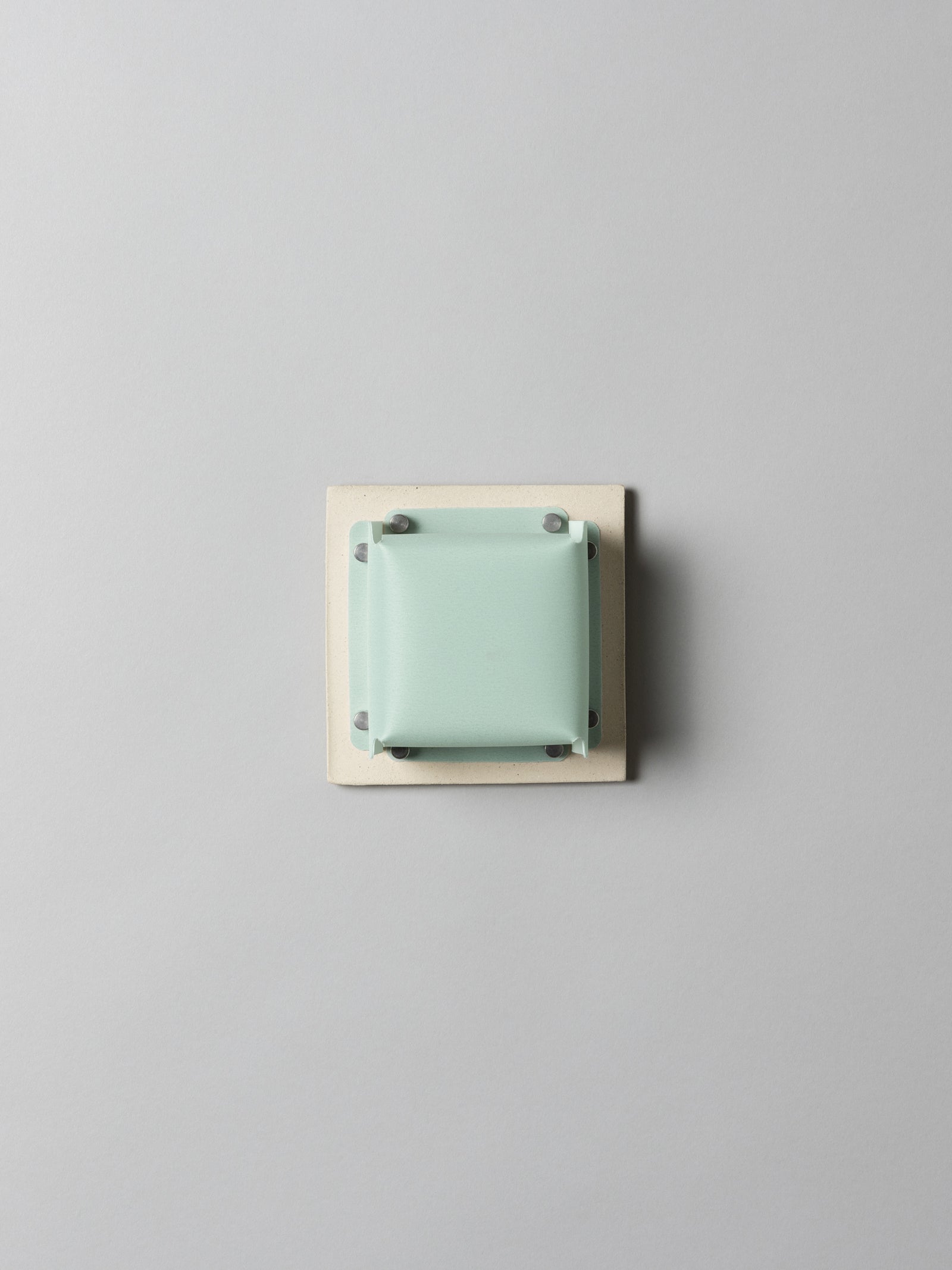 Field Square Mini Sconce, Bone