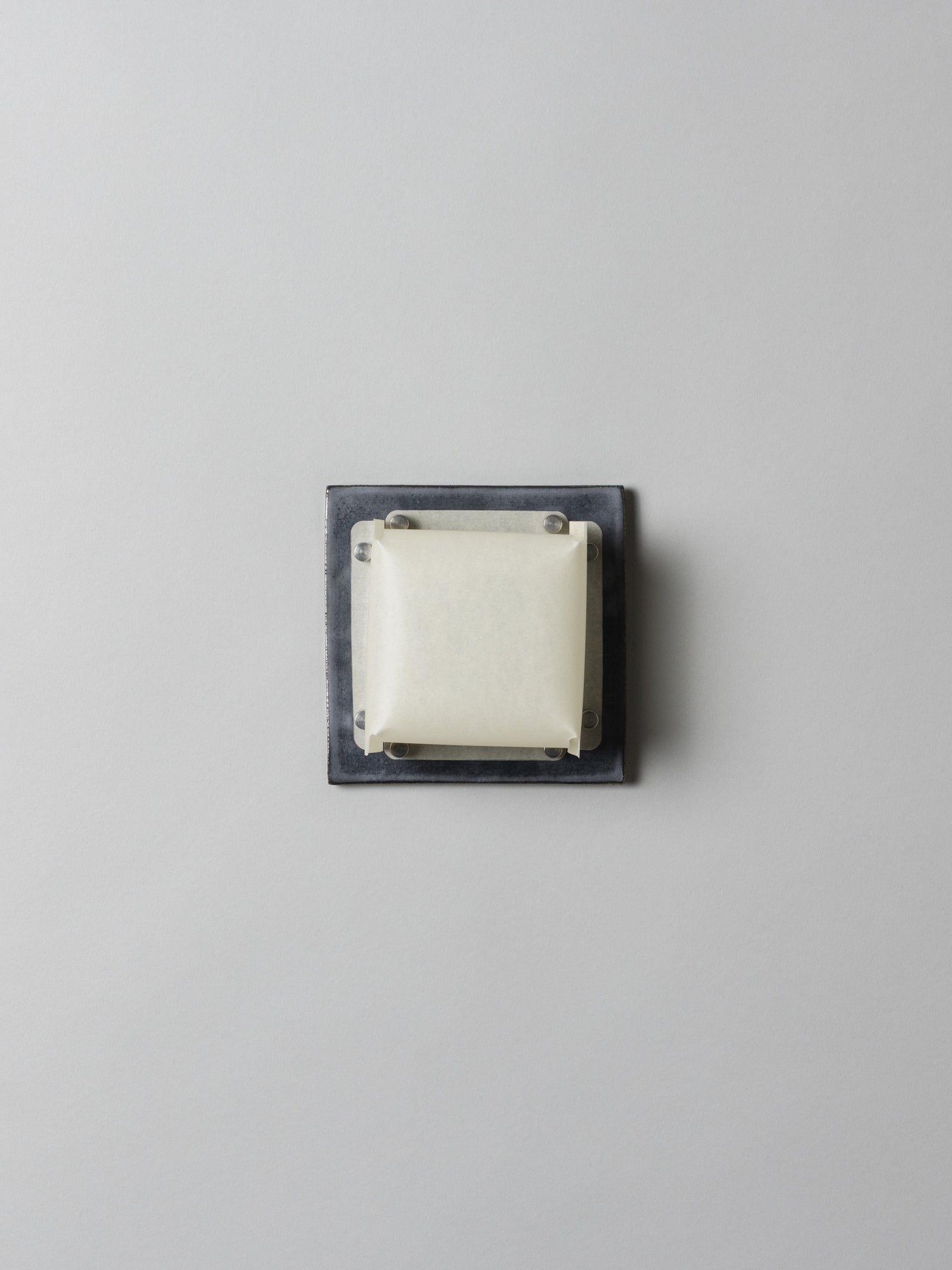 Field Square Mini Sconce, Graphite