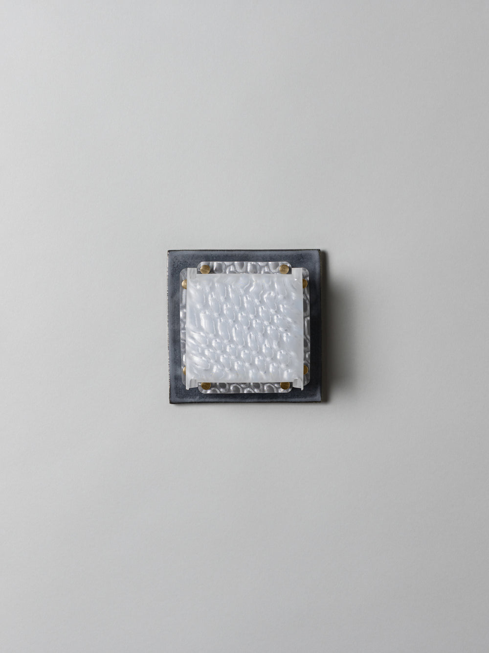 Field Square Mini Sconce, Graphite