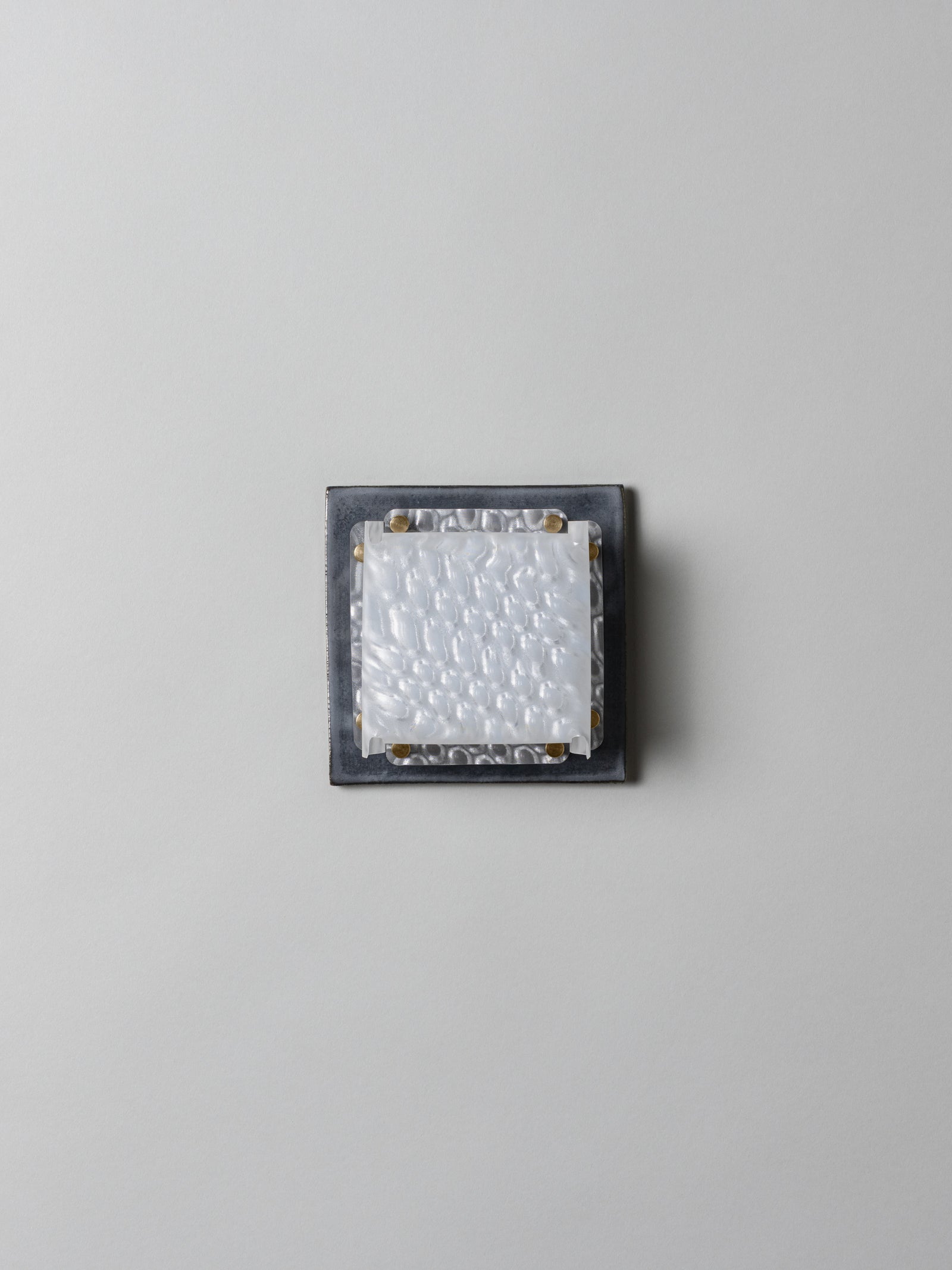 Field Square Mini Sconce, Graphite