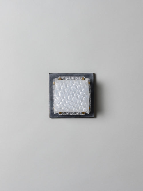 Field Square Mini Sconce, Graphite
