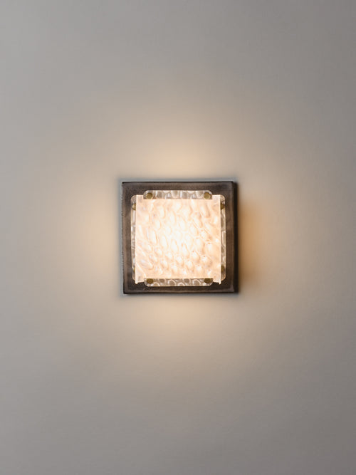 Field Square Mini Sconce, Graphite
