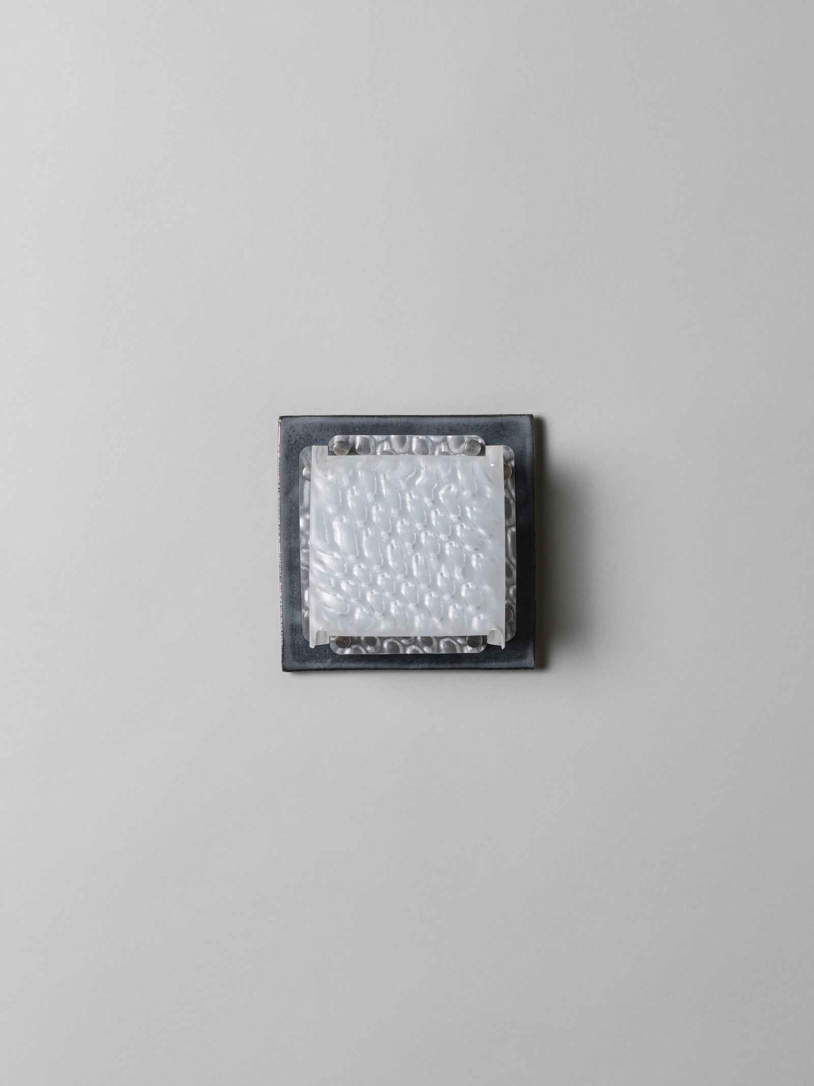 Field Square Mini Sconce, Graphite
