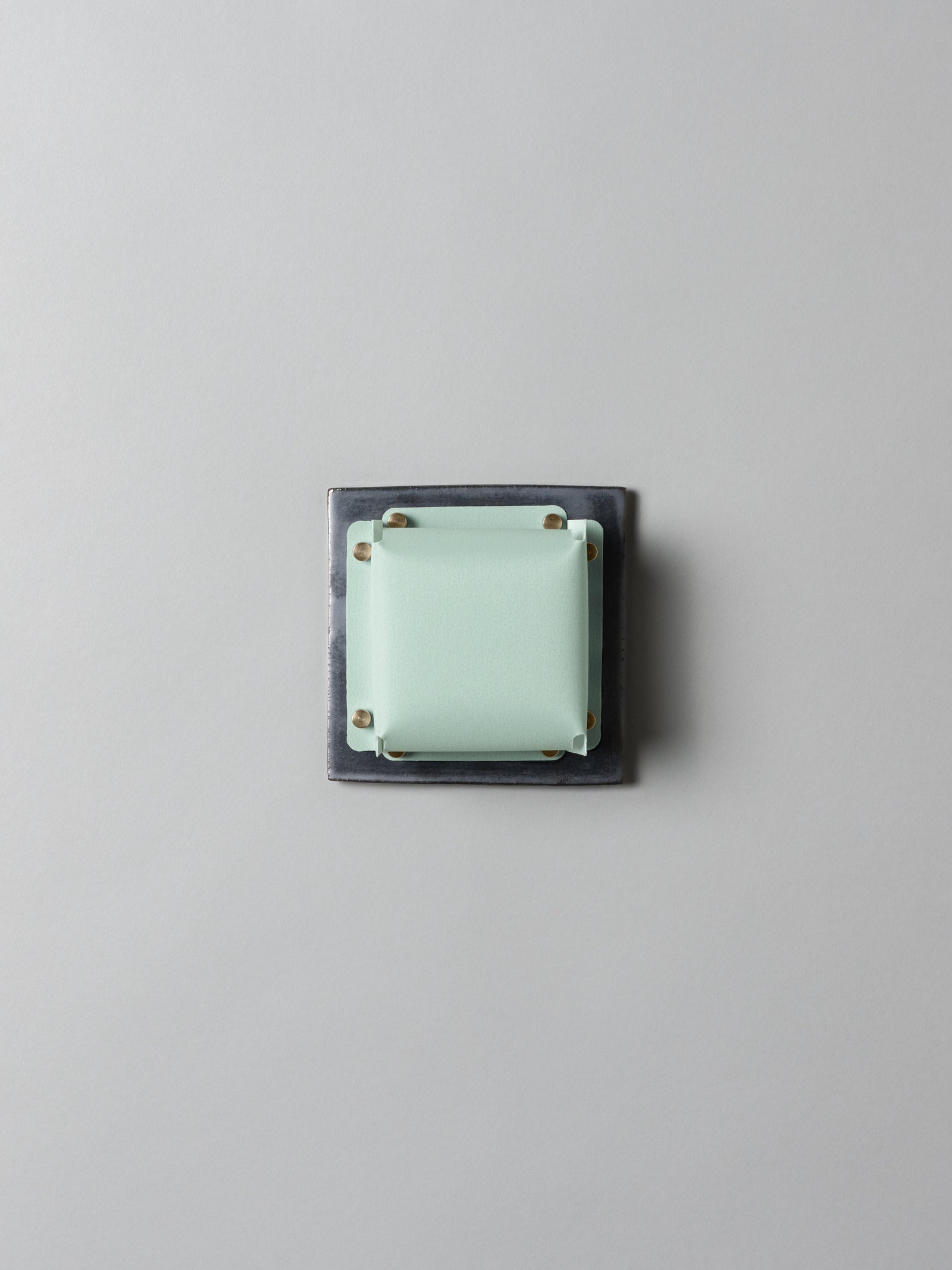 Field Square Mini Sconce, Graphite