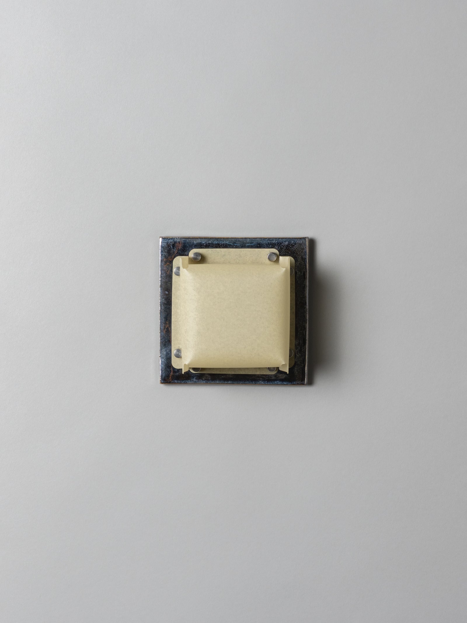 Field Square Mini Sconce, Obsidian