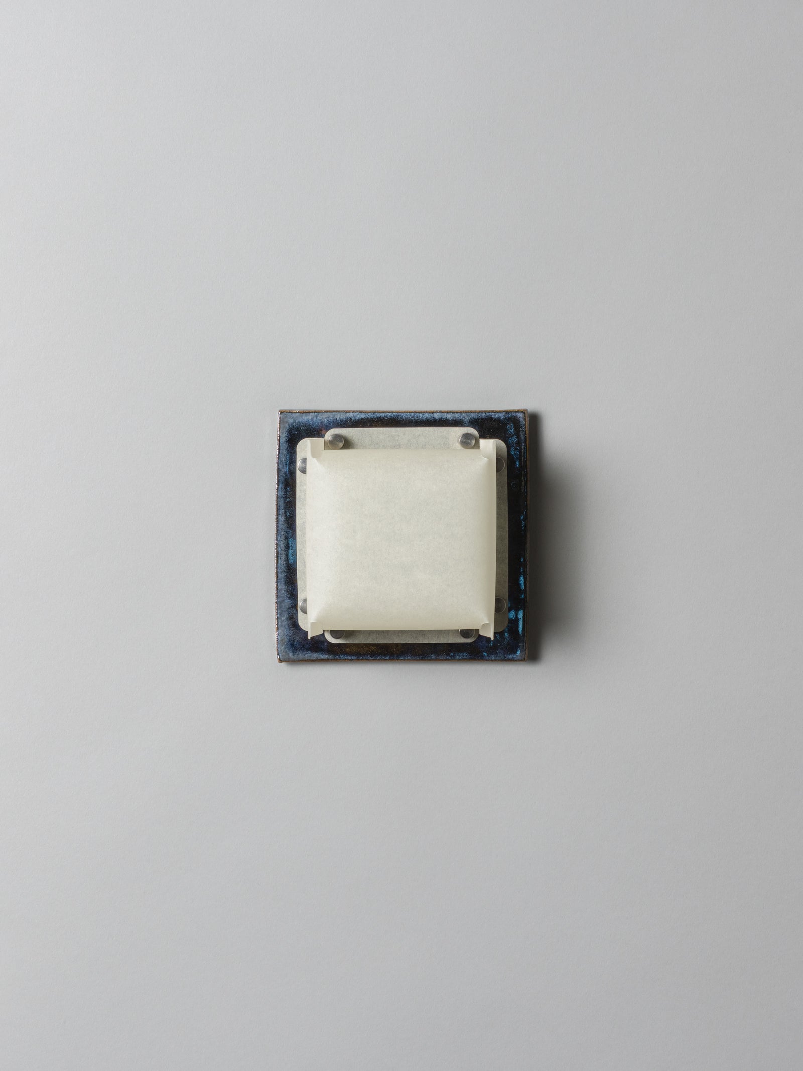 Field Square Mini Sconce, Obsidian