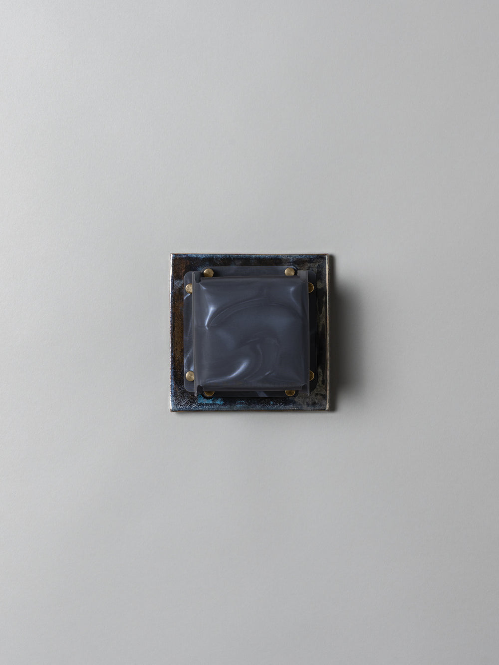 Field Square Mini Sconce, Obsidian